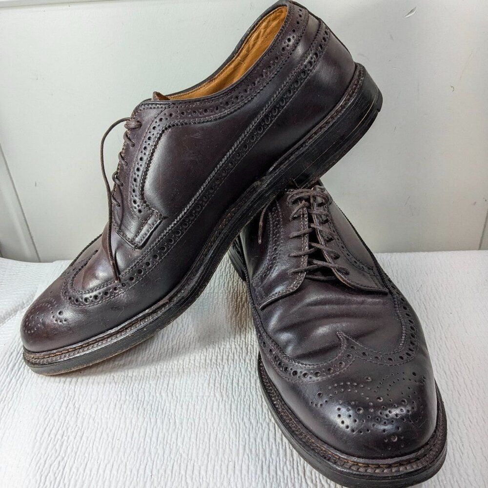 Alden 975 Shell Cordovan Leather Men's sz 11.5 B/D Long Wing Blucher Shoes READ